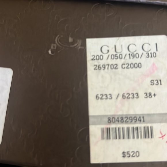 Authentic Gucci Kid Scamosciato Raspberry Red Italy Womens Heels Shoes SZ 38.5 - Picture 12 of 15